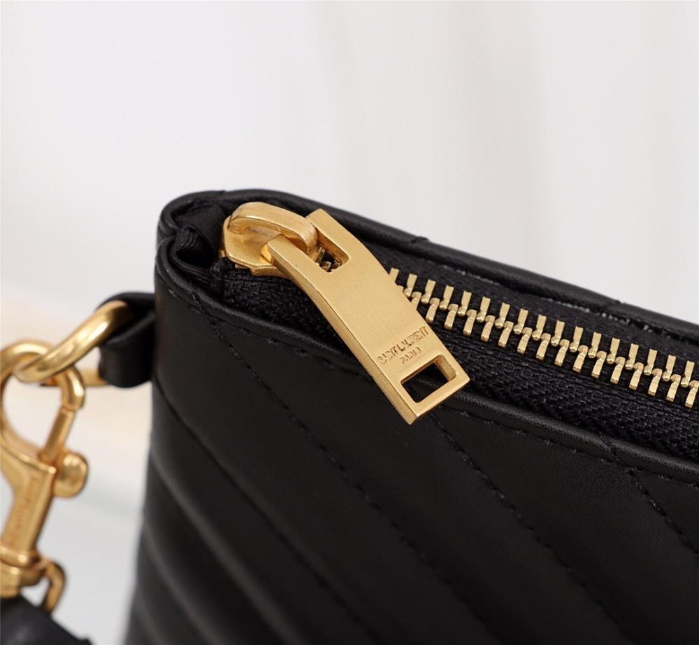 Classic Refined Embroidered Calfskin Top Handle Bag