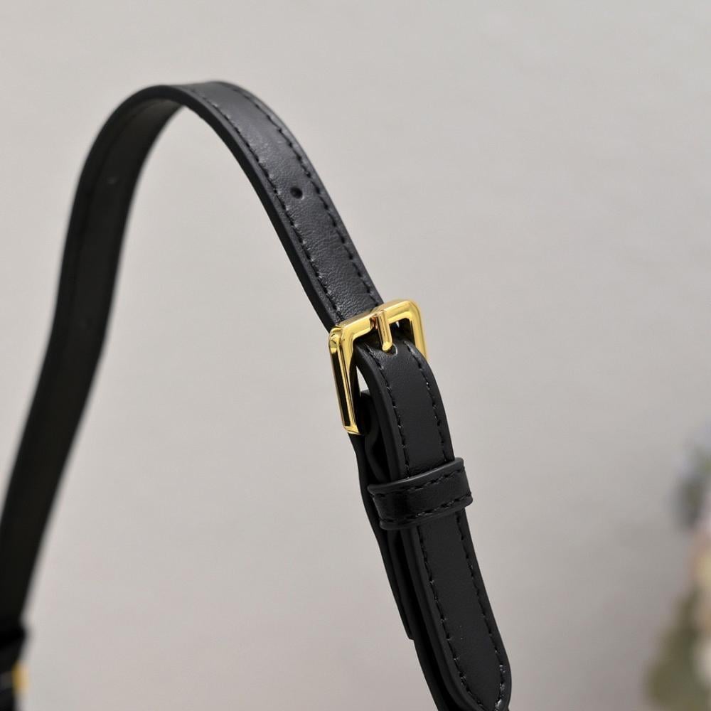 Caro Monogram Canvas Shoulder Bag