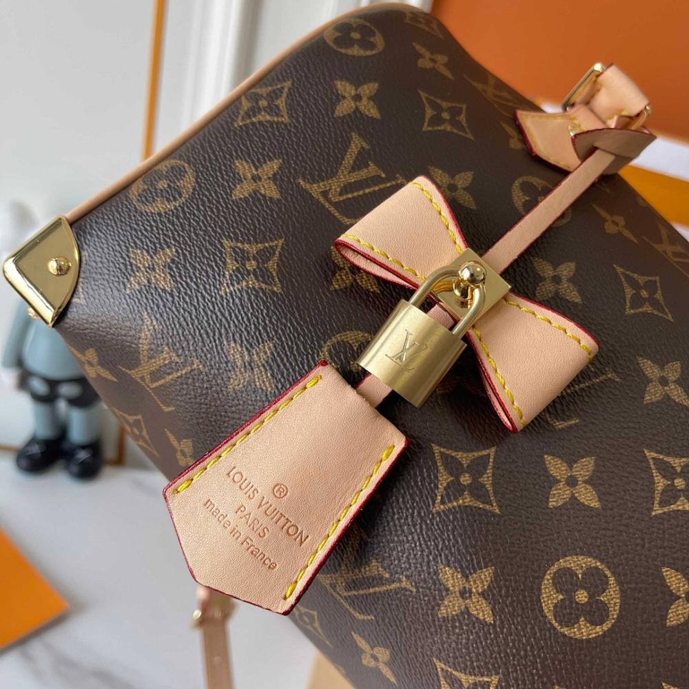 Speedy Monogram Leather Crossbody Bag