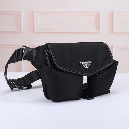 Classic Premium Woven Nylon Shoulder Bag