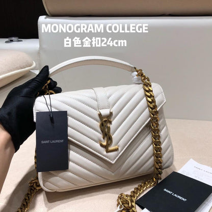 Classic Leather Top Handle Bag