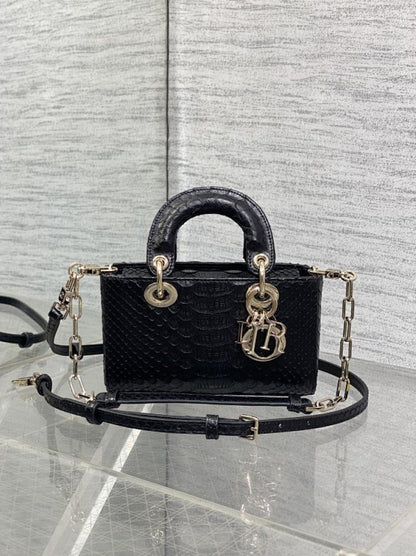 Refined Leather Top Handle Bag