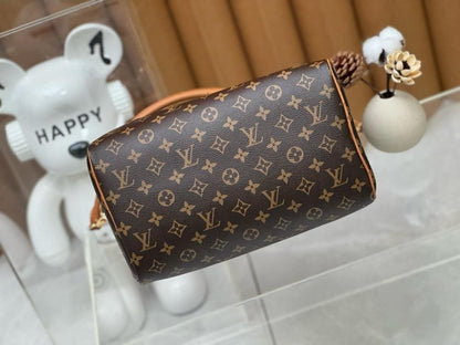 Stylish Refined Monogram Canvas Top Handle Bag