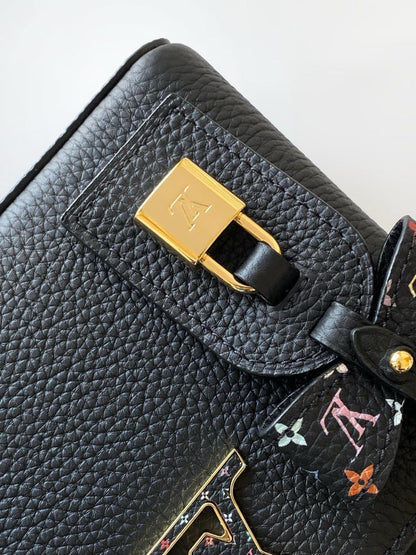 Leather Top Handle Bag