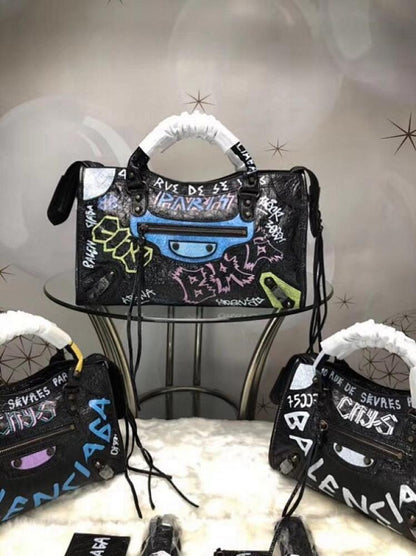 Luxury Leather Top Handle Bag