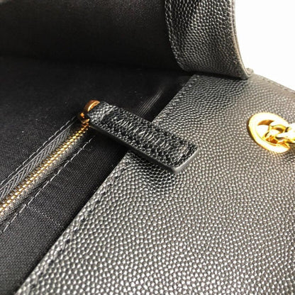 Italian-Inspired Luxury Black Leather Shoulder Bag