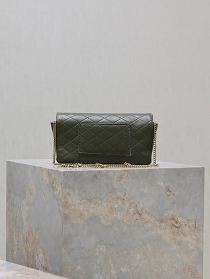 Modern Embroidered Lambskin Crossbody Bag