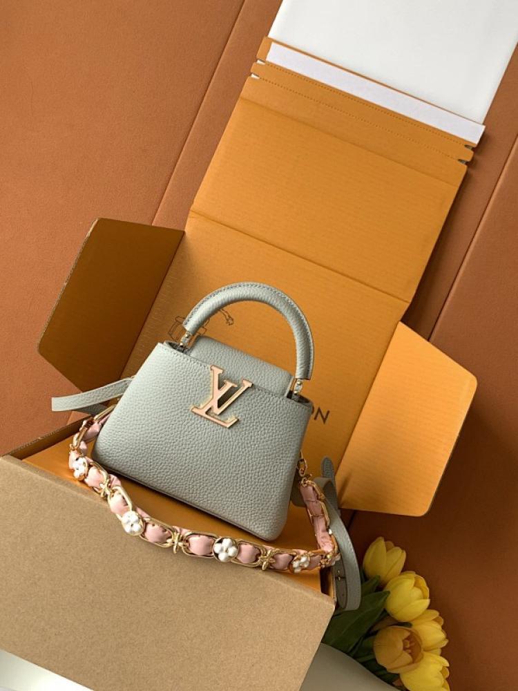 Gold Top Handle Bag