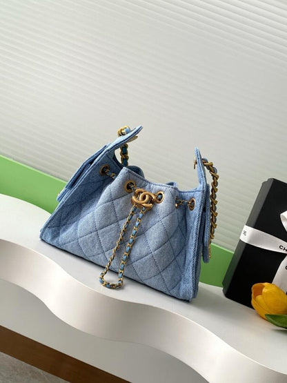 Denim Bucket Bag