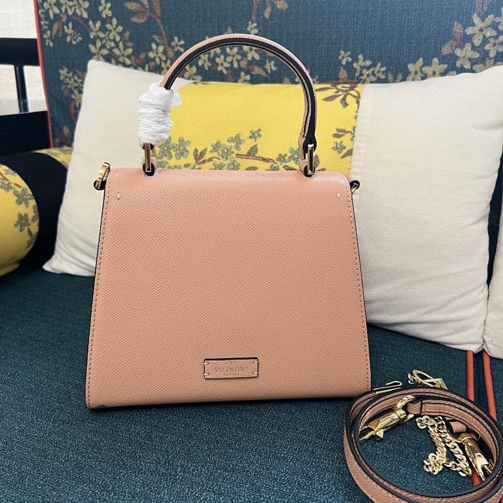 Luxury Stylish Crystal-Embellished Calfskin Shoulder Bag