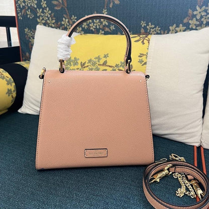 Luxury Stylish Crystal-Embellished Calfskin Shoulder Bag