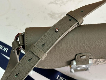 Saddle Printed Leather Shoulder Bag