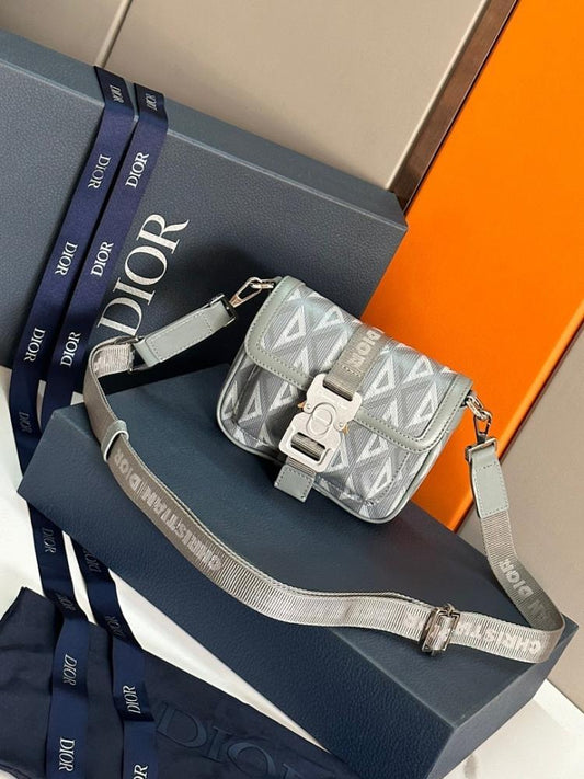 Luxury Stylish Grey Leather Shoulder Bag