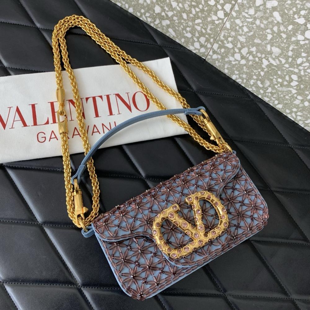Crystal-Embellished Top Handle Bag
