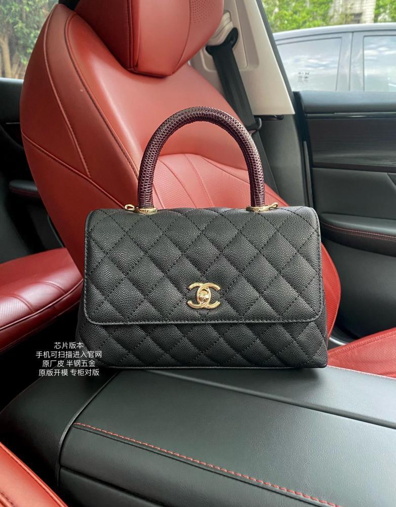Leather Top Handle Bag