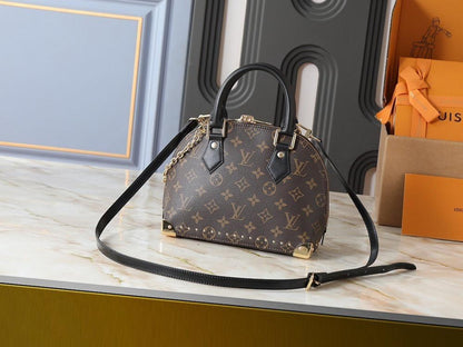 Alma Monogram Leather Crossbody Bag