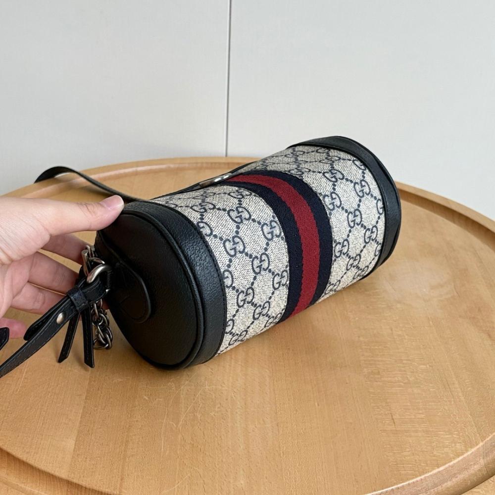 Ophidia Leather Shoulder Bag