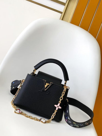 Calfskin Top Handle Bag