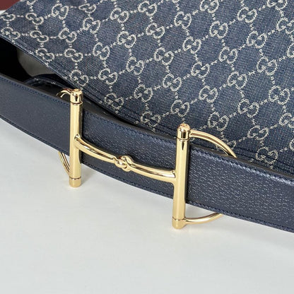 Denim Top Handle Bag
