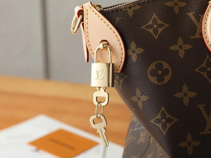 Kate Gold Monogram Shoulder Bag