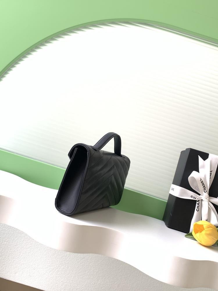 Classic Calfskin Top Handle Bag