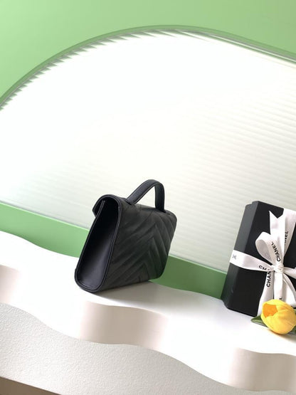 Classic Calfskin Top Handle Bag
