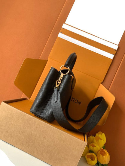 Leather Top Handle Bag