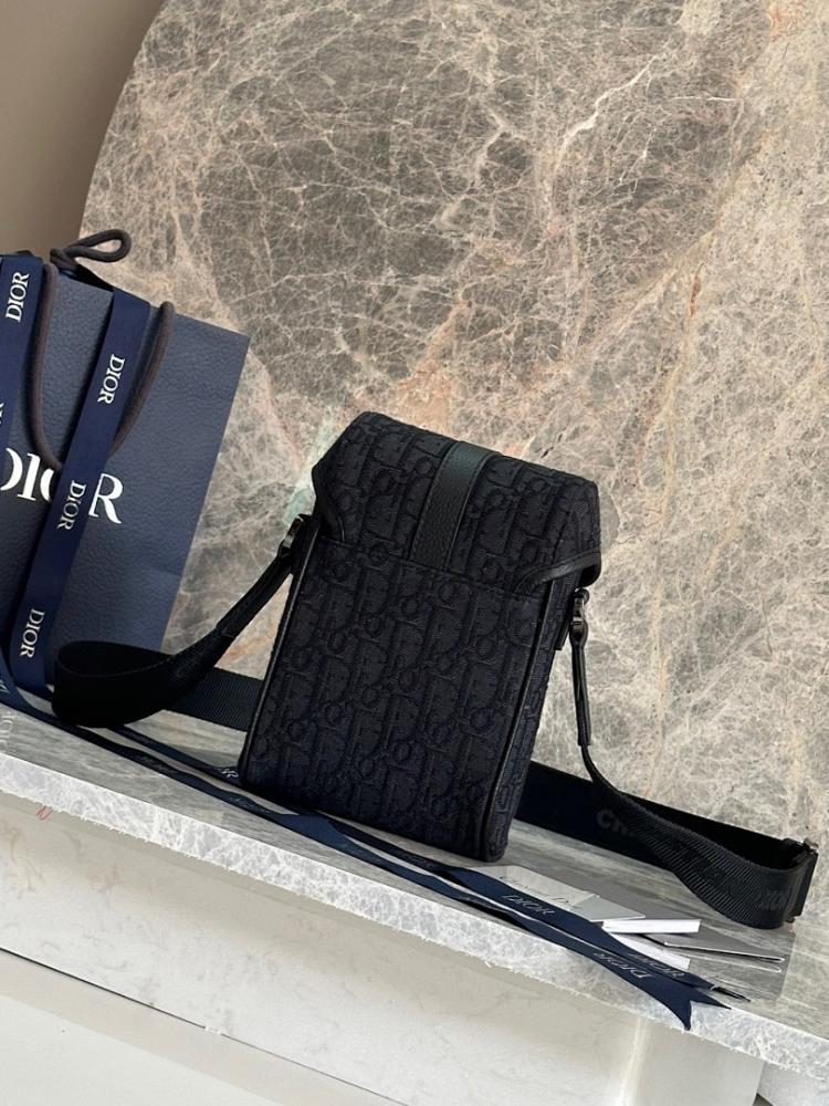 Modern Black Printed Calfskin Shoulder Bag
