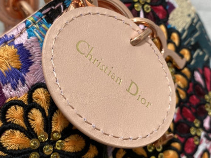 Classic Embroidered Top Handle Bag
