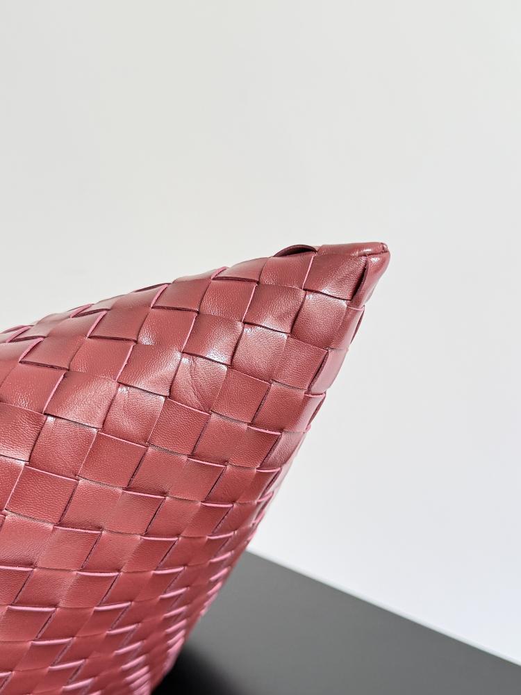 Woven Leather Top Handle Bag
