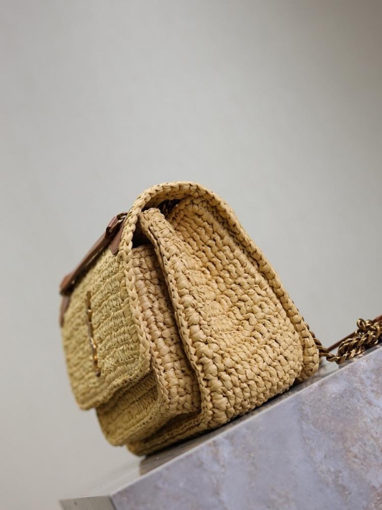 Niki Raffia Top Handle Bag