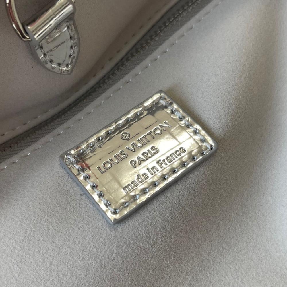 OnTheGo Silver Monogram Tote Bag