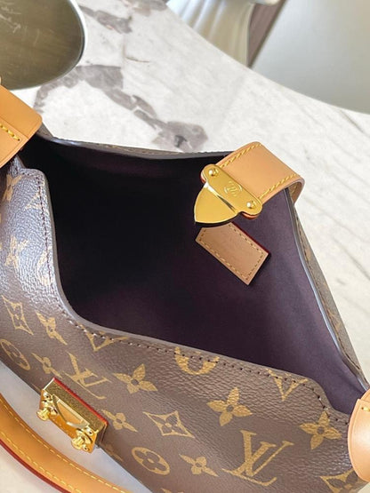 Modern Premium Monogram Leather Shoulder Bag