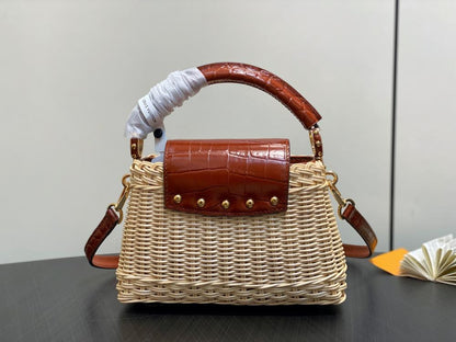 Leather Top Handle Bag