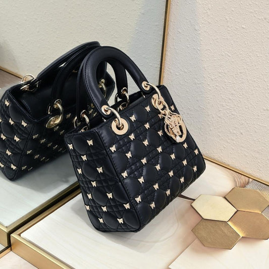 Modern Refined Studded Leather Crossbody Bag