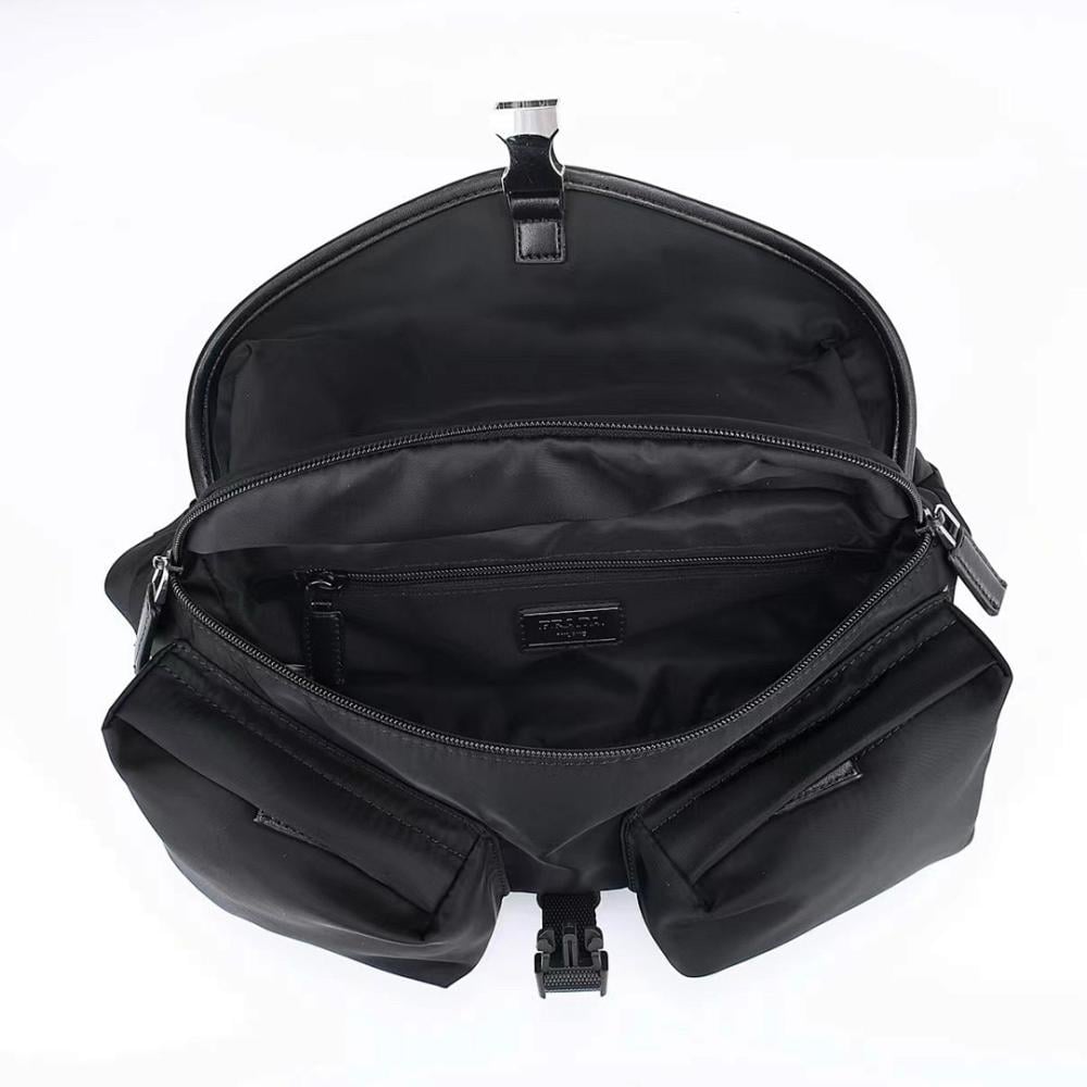 Elegant Refined Nylon Shoulder Bag