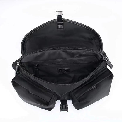 Elegant Refined Nylon Shoulder Bag
