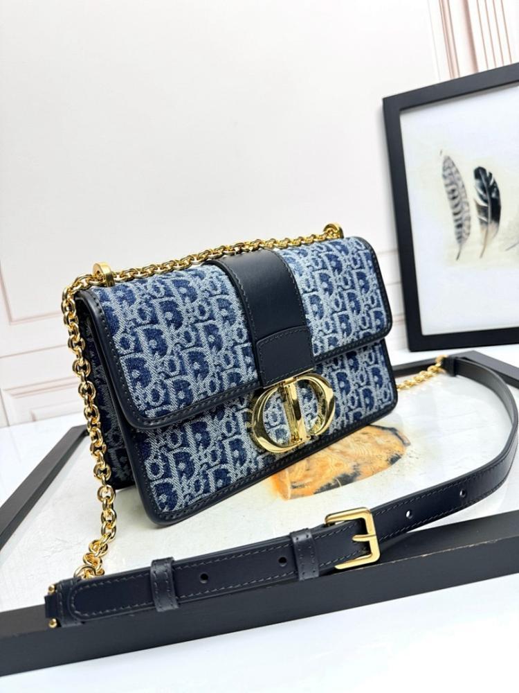 Elegant Refined Blue Calfskin Shoulder Bag
