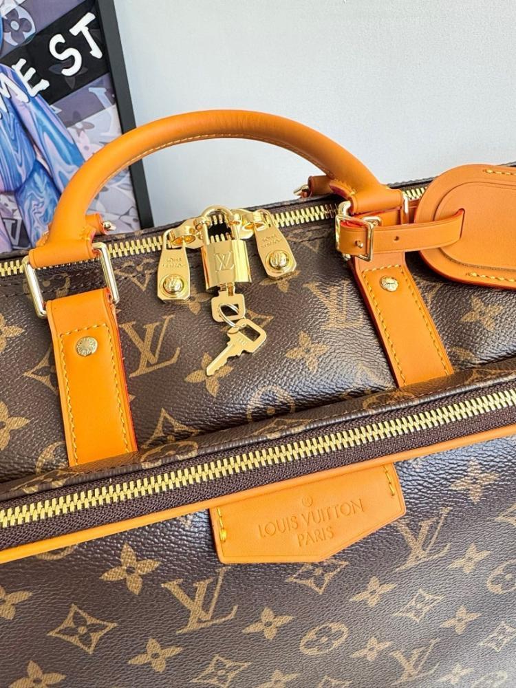 Keepall Monogram Leather Travel Bag