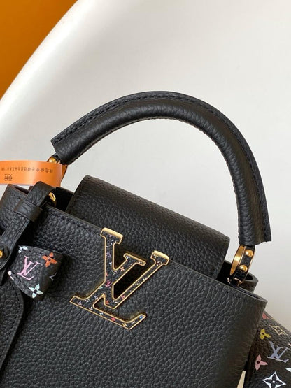 Leather Top Handle Bag