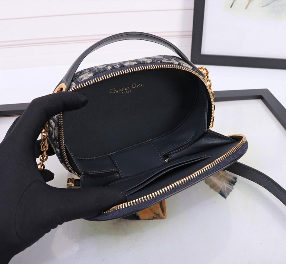 Modern Elegant Black Calfskin Shoulder Bag