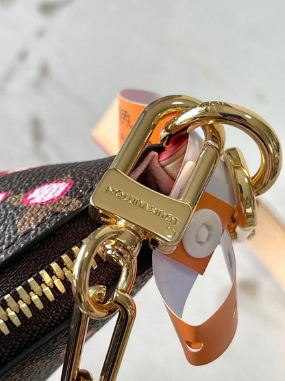 Modern Refined Monogram Leather Shoulder Bag