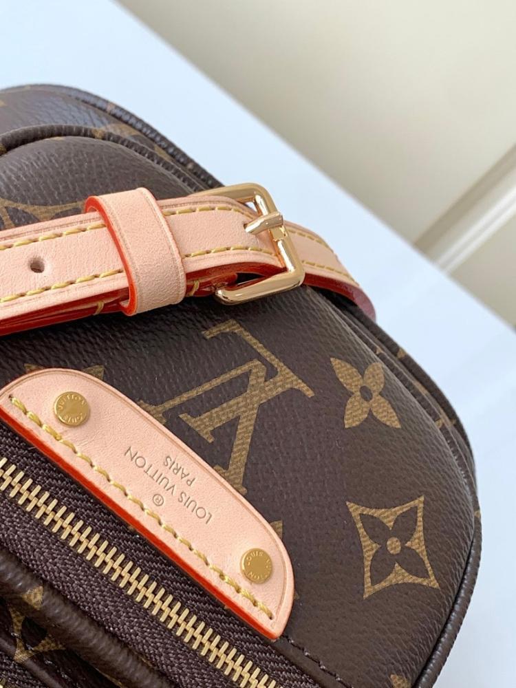 Elegant Premium Monogram Leather Shoulder Bag