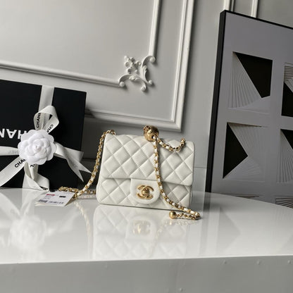 Gold Top Handle Bag