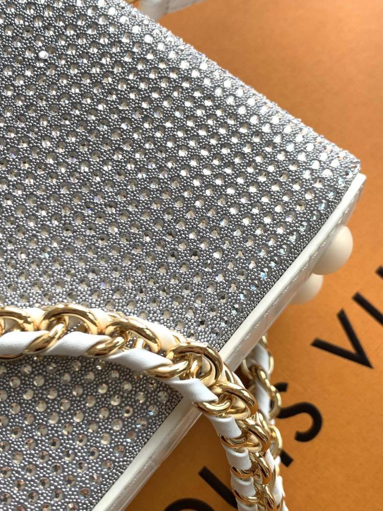 Luxury Crystal-Embellished Leather Wallet