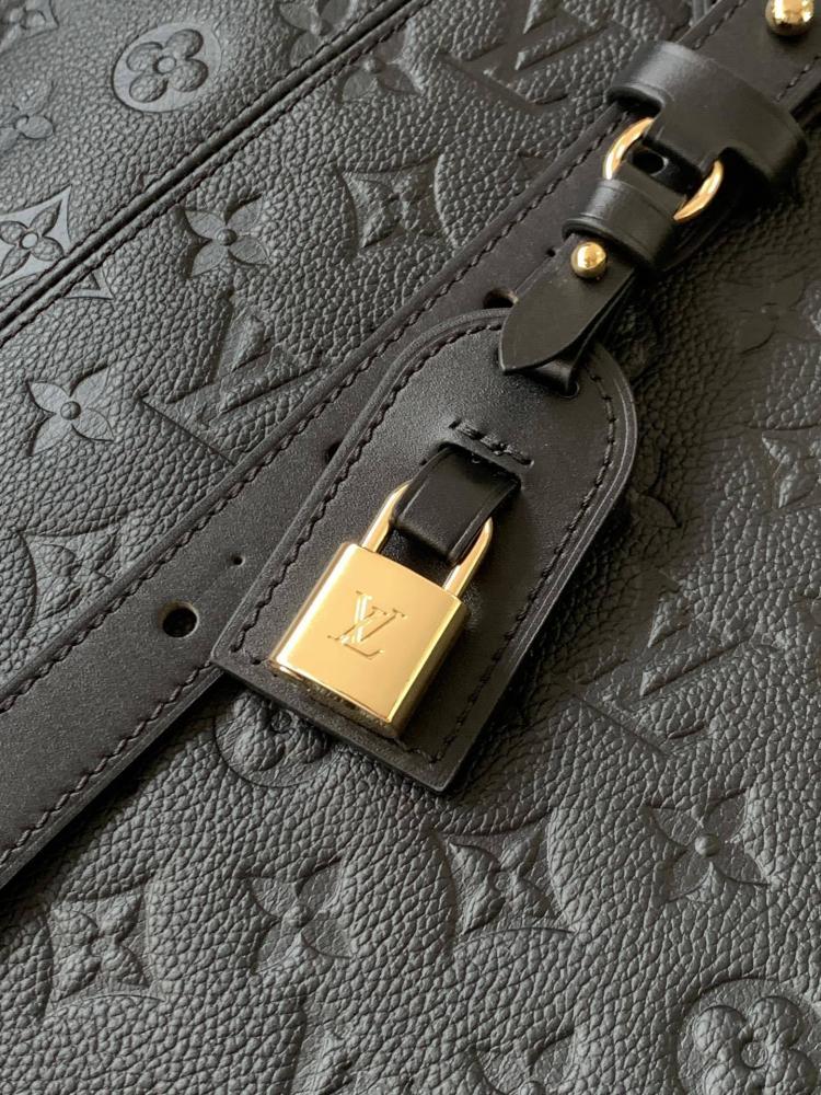 Brown Monogram Leather Hobo Bag