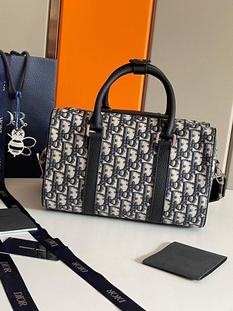 Modern Black Printed Calfskin Shoulder Bag – Limited Edition