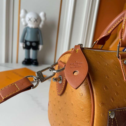 Speedy Bandouliere Monogram Calfskin Top Handle Bag