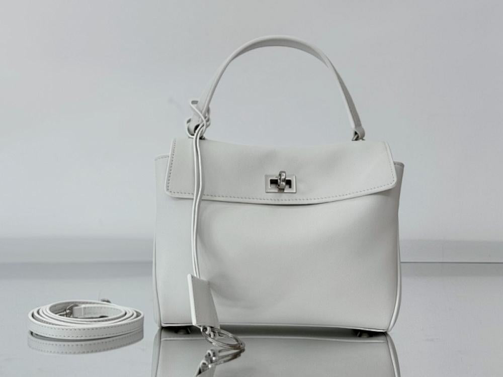 Leather Top Handle Bag