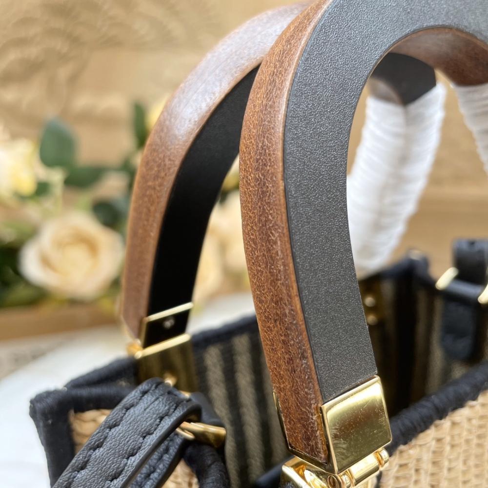 Embroidered Top Handle Bag